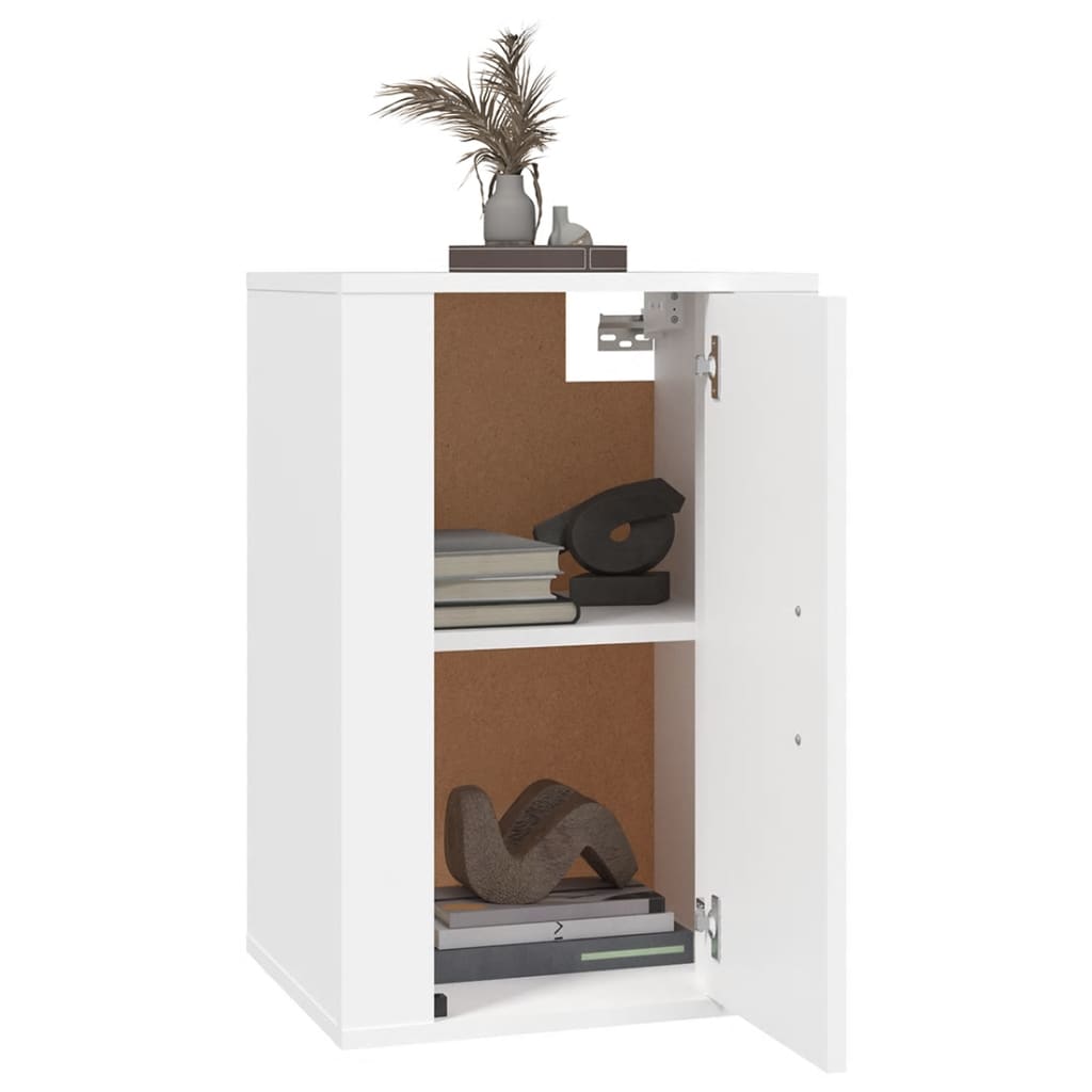 2 Piece Wall-mounted TV Cabinet Set White 40x34,5x60 cm
