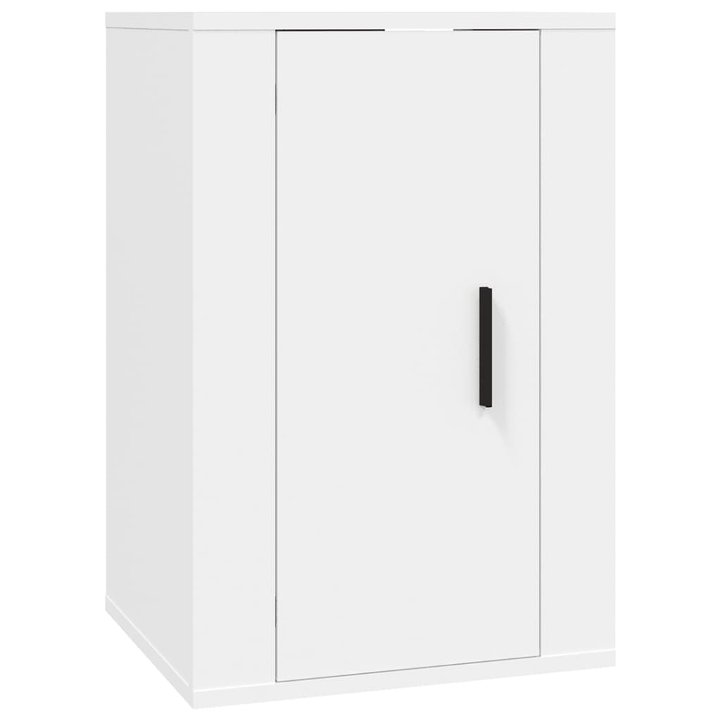 2 Piece Wall-mounted TV Cabinet Set White 40x34,5x60 cm