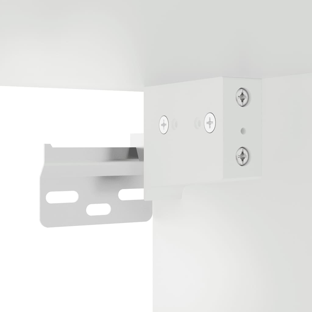 2 Piece Wall-mounted TV Cabinet Set White 40x34,5x60 cm