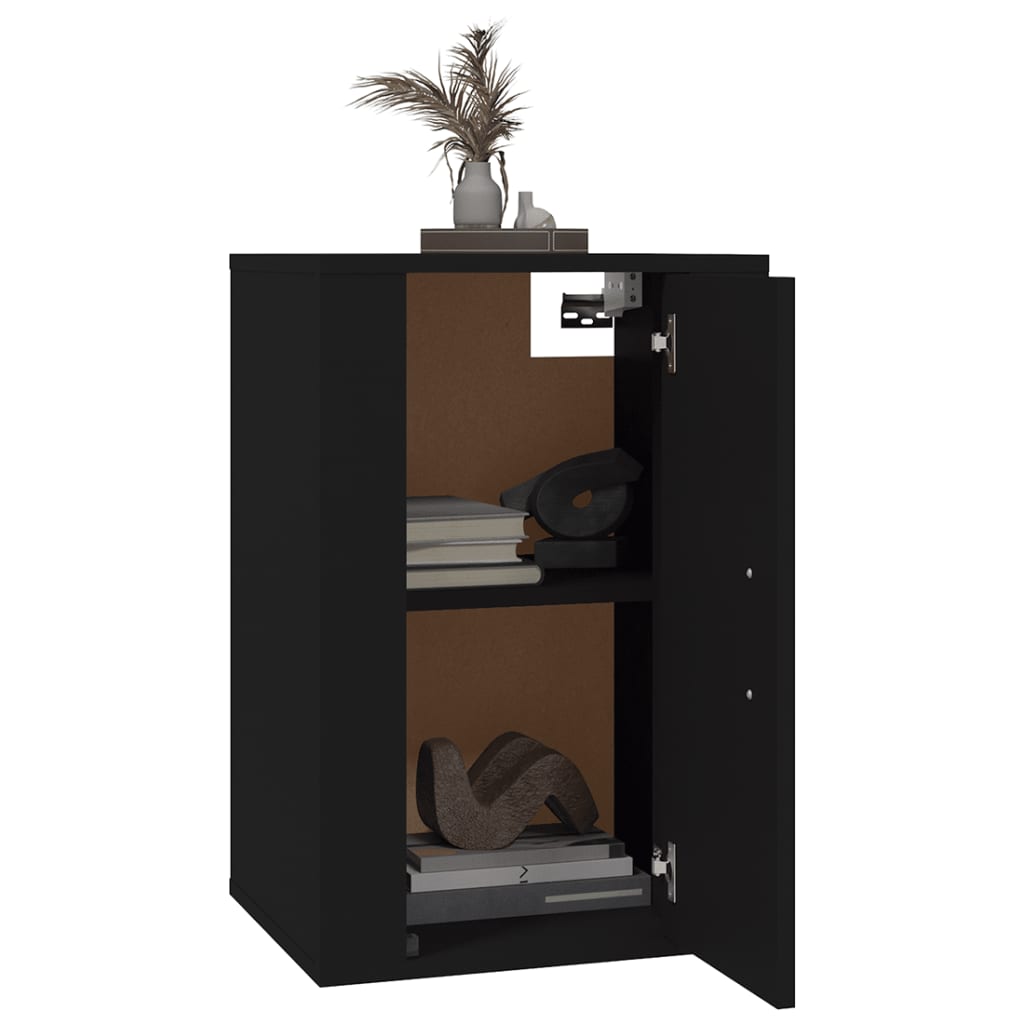 Wall Mounted TV Cabinet Black 40x34,5x60 cm