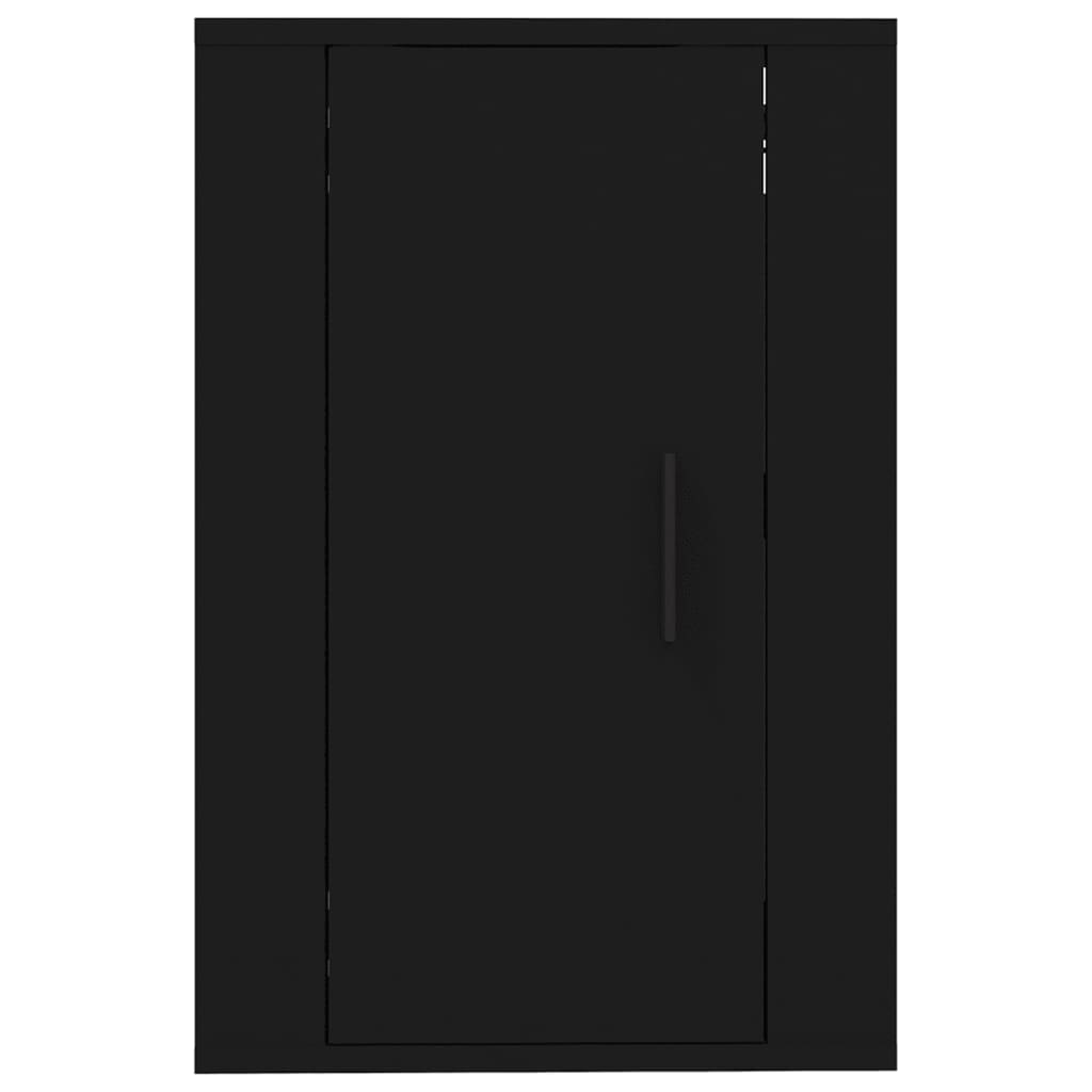 vidaXL Wall Mounted TV Cabinet Black 40x34.5x60 cm