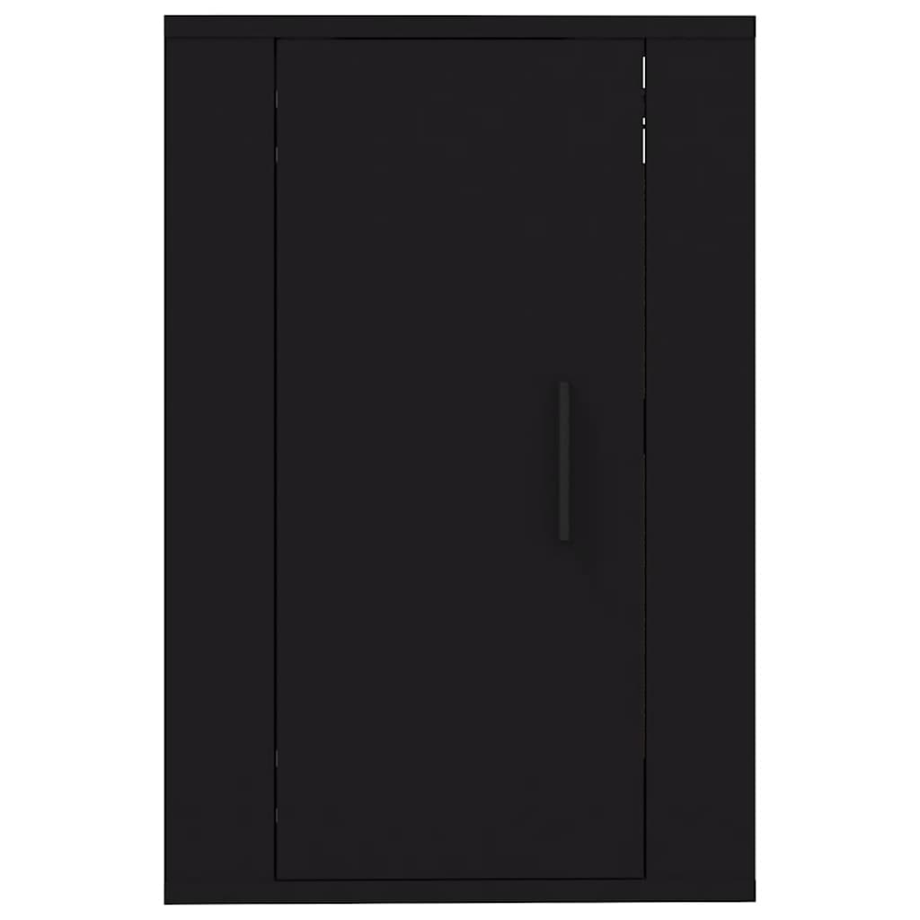 2 Piece Wall-mounted TV Cabinet Set Black 40x34,5x60 cm