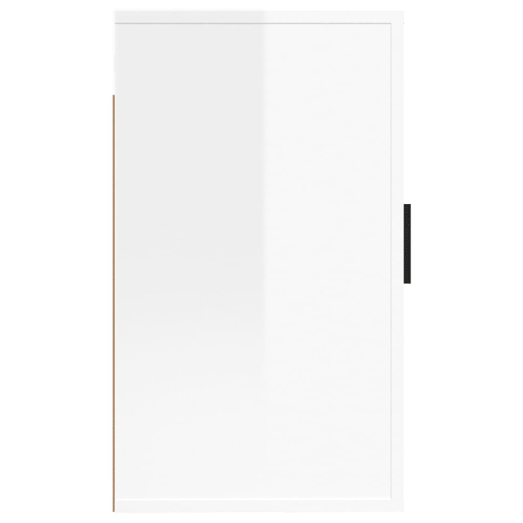 2 Piece Wall-mounted TV Cabinet Set High Gloss White 40x34,5x60 cm
