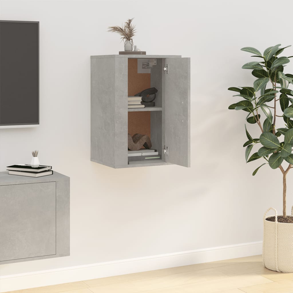 Wall Mounted TV Cabinet Concrete Grey 40x34,5x60 cm