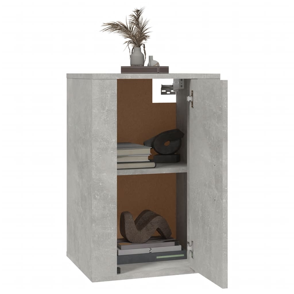 2 Piece Wall-mounted TV Cabinet Set Concrete Grey 40x34,5x60 cm