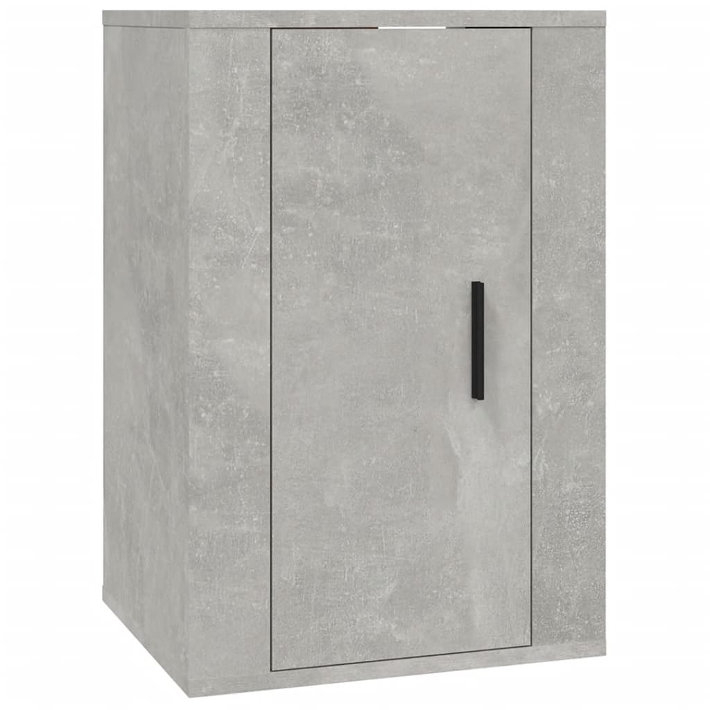 2 Piece Wall-mounted TV Cabinet Set Concrete Grey 40x34,5x60 cm