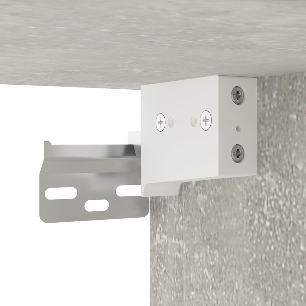2 Piece Wall-mounted TV Cabinet Set Concrete Grey 40x34,5x60 cm