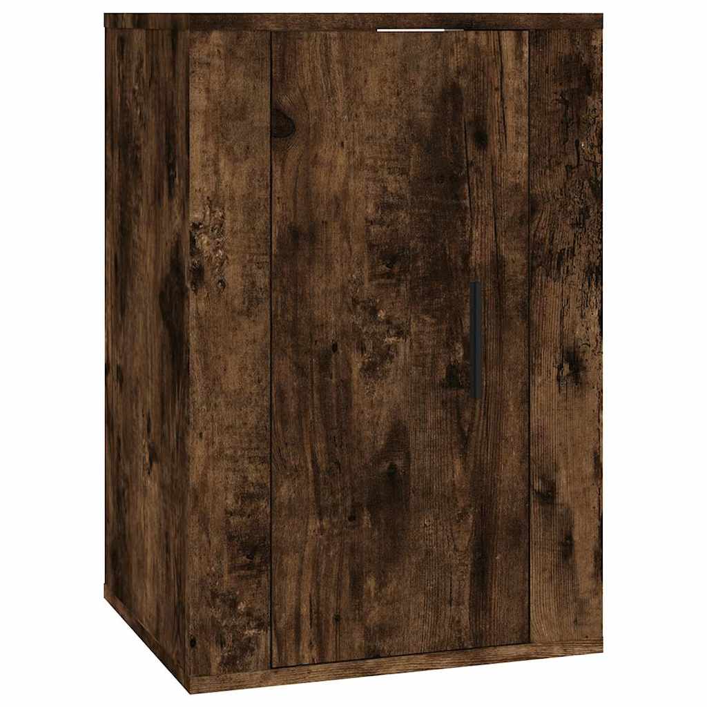 2 Piece Wall-mounted TV Cabinet Set Smoked Oak 40x34,5x60 cm