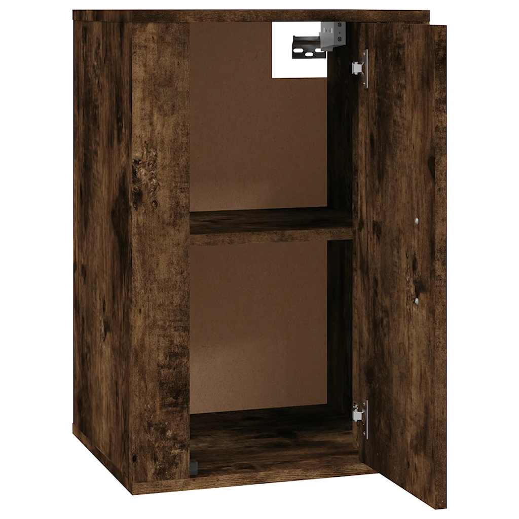 2 Piece Wall-mounted TV Cabinet Set Smoked Oak 40x34,5x60 cm