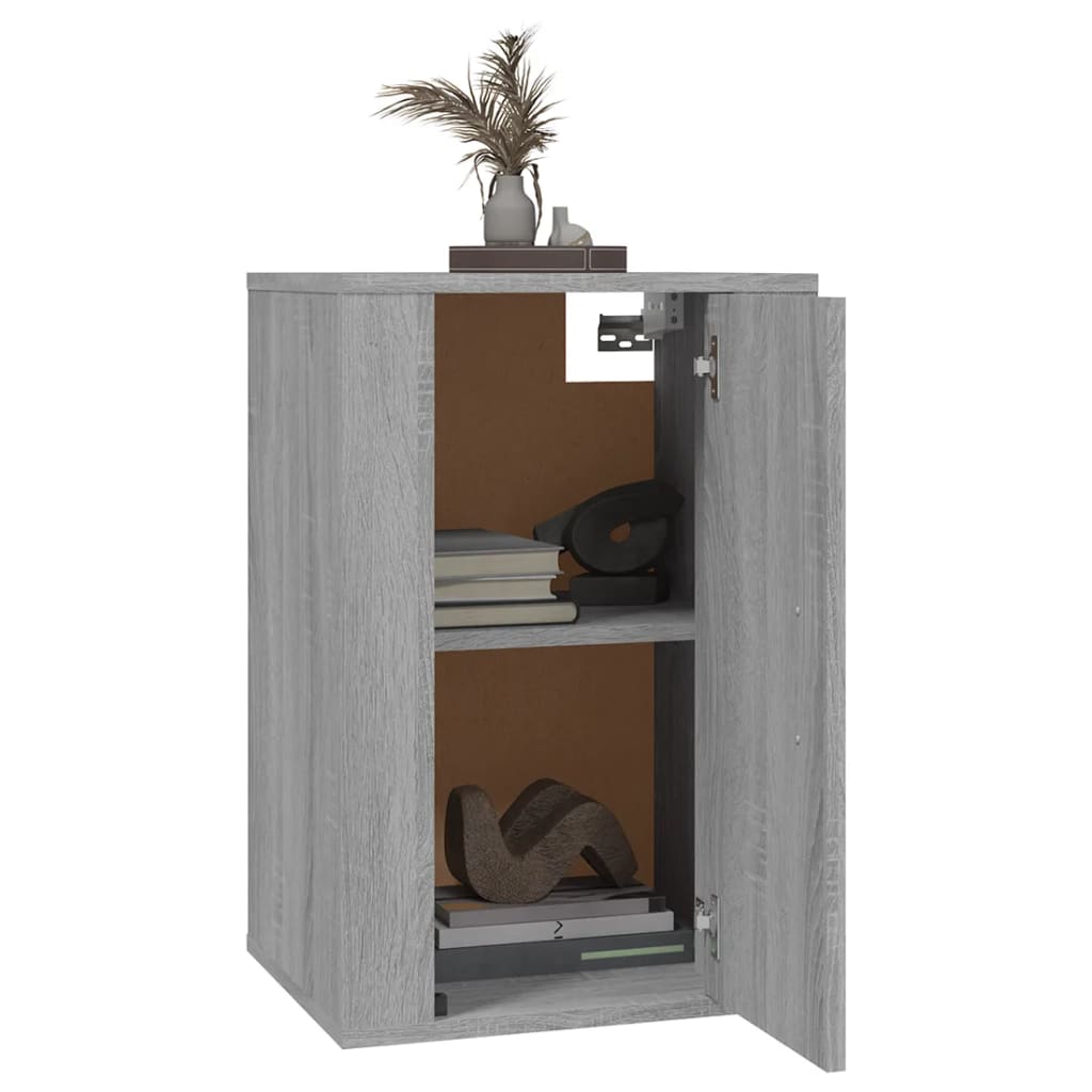 2 Piece Wall-mounted TV Cabinet Set Grey Sonoma 40x34,5x60 cm