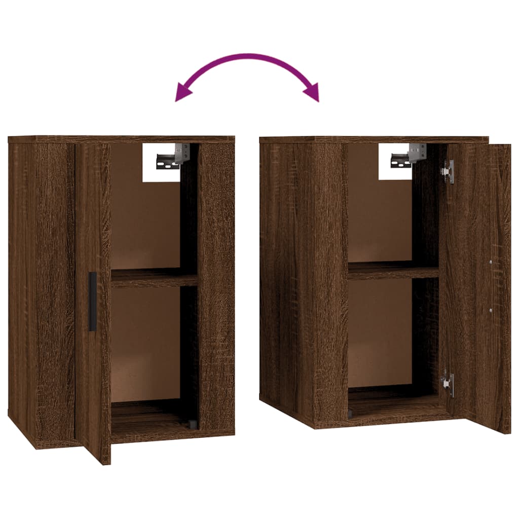 Wall Mounted TV Cabinet Brown Oak 40x34,5x60 cm