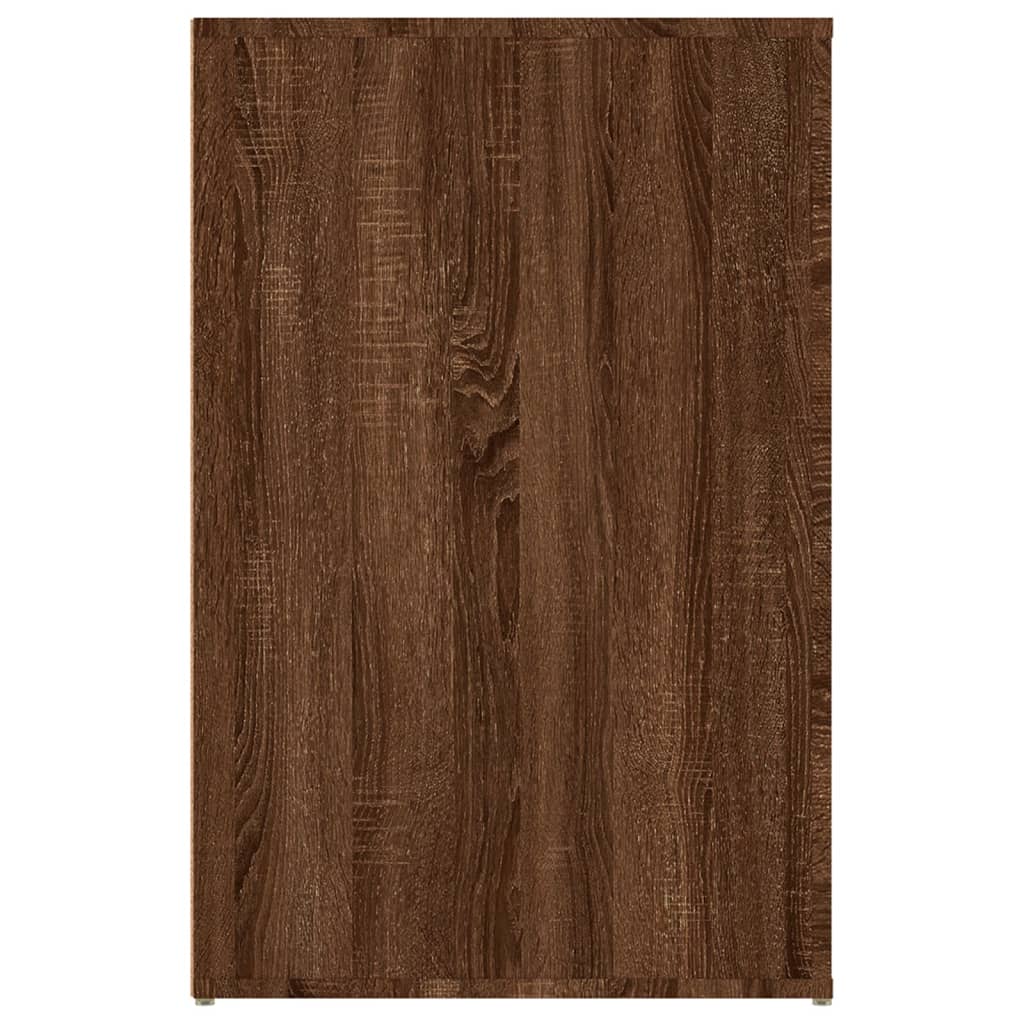 vidaXL Desk Brown Oak 100x49x75 cm Engineered Wood