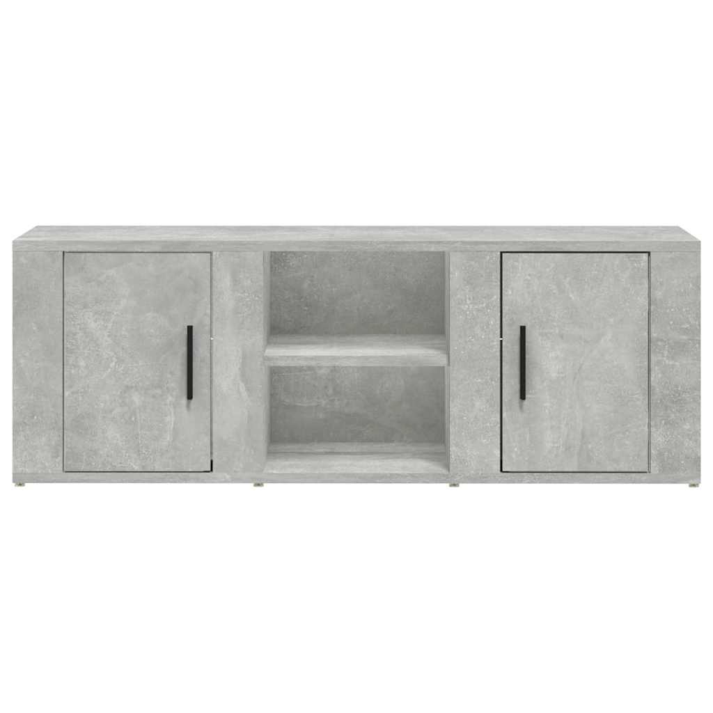 TV Cabinet Concrete Grey 100x31,5x35 cm Engineered Wood