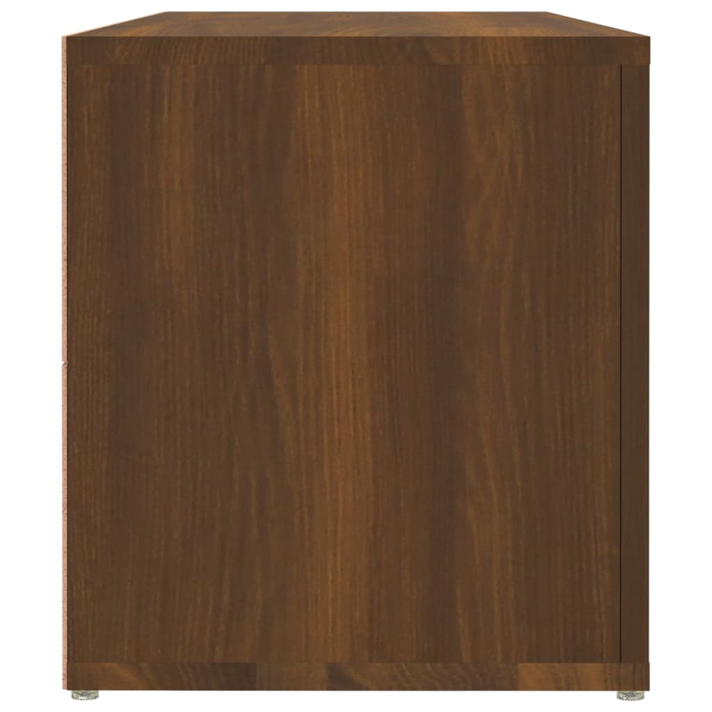 vidaXL TV Cabinet Brown Oak 100x31.5x35 cm Engineered Wood