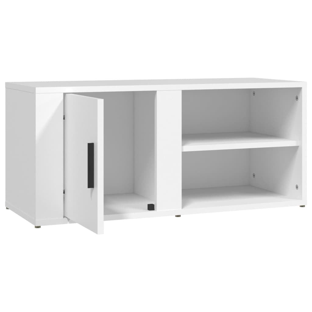 vidaXL TV Cabinets 2 pcs White 80x31.5x36 cm Engineered Wood