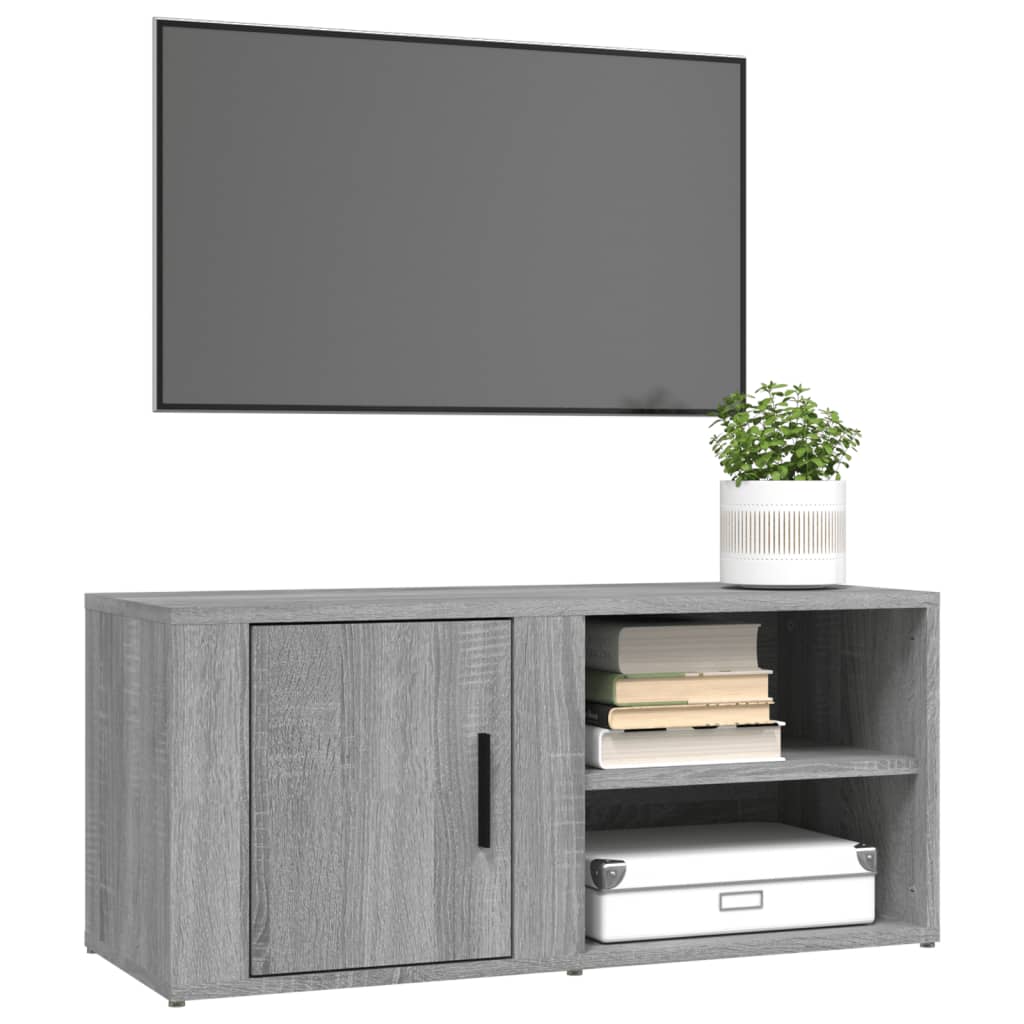 vidaXL TV Cabinets 2 pcs Grey Sonoma 80x31.5x36 cm Engineered Wood