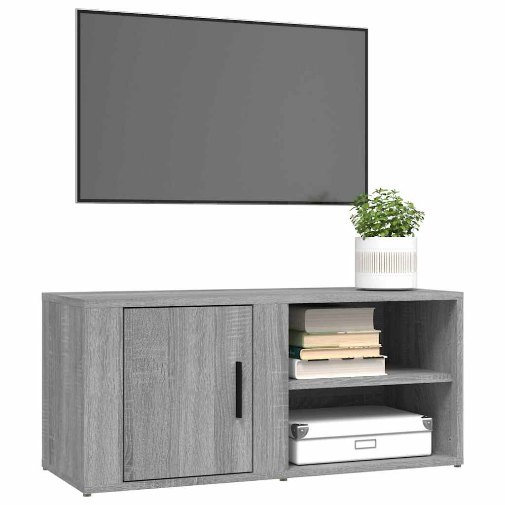 2 Piece TV Cabinet Set Grey Sonoma 80x31,5x36 cm Engineered Wood