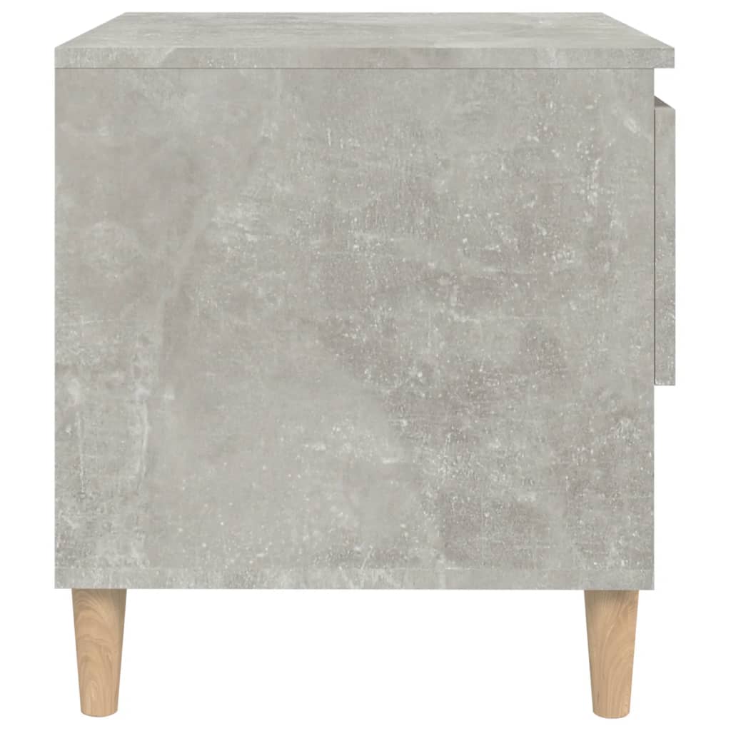 Bedside Table Concrete Grey 50x46x50 Engineered Wood