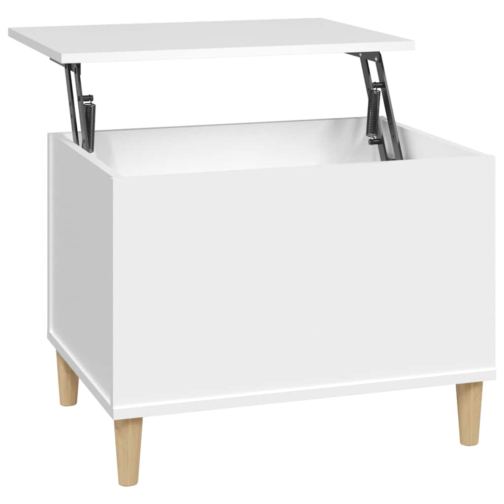 Coffee Table White 60x44,5x45 cm Engineered Wood