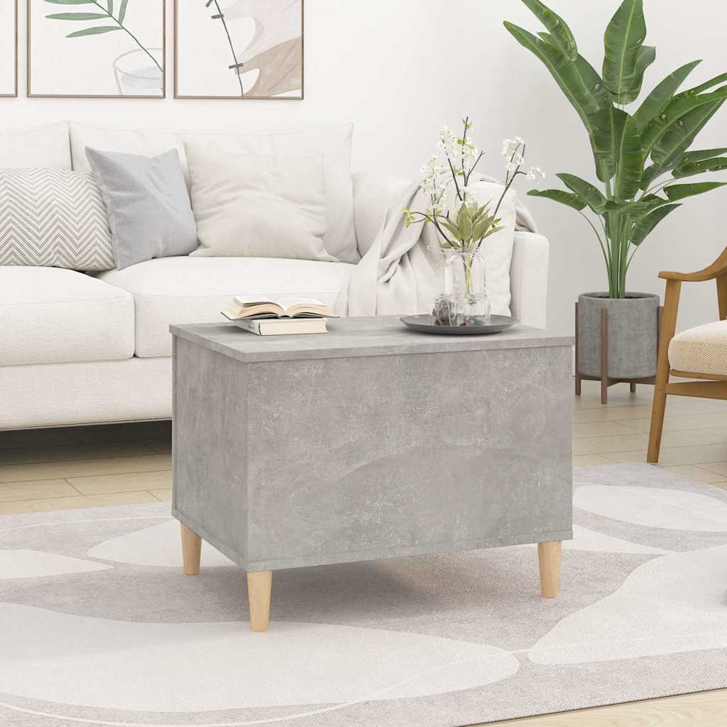 Coffee Table Concrete Grey 60x44,5x45 cm Engineered Wood