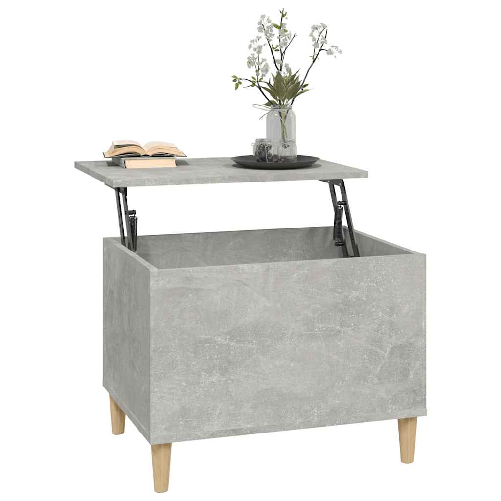 Coffee Table Concrete Grey 60x44,5x45 cm Engineered Wood