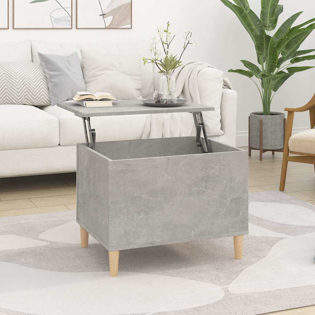 Coffee Table Concrete Grey 60x44,5x45 cm Engineered Wood