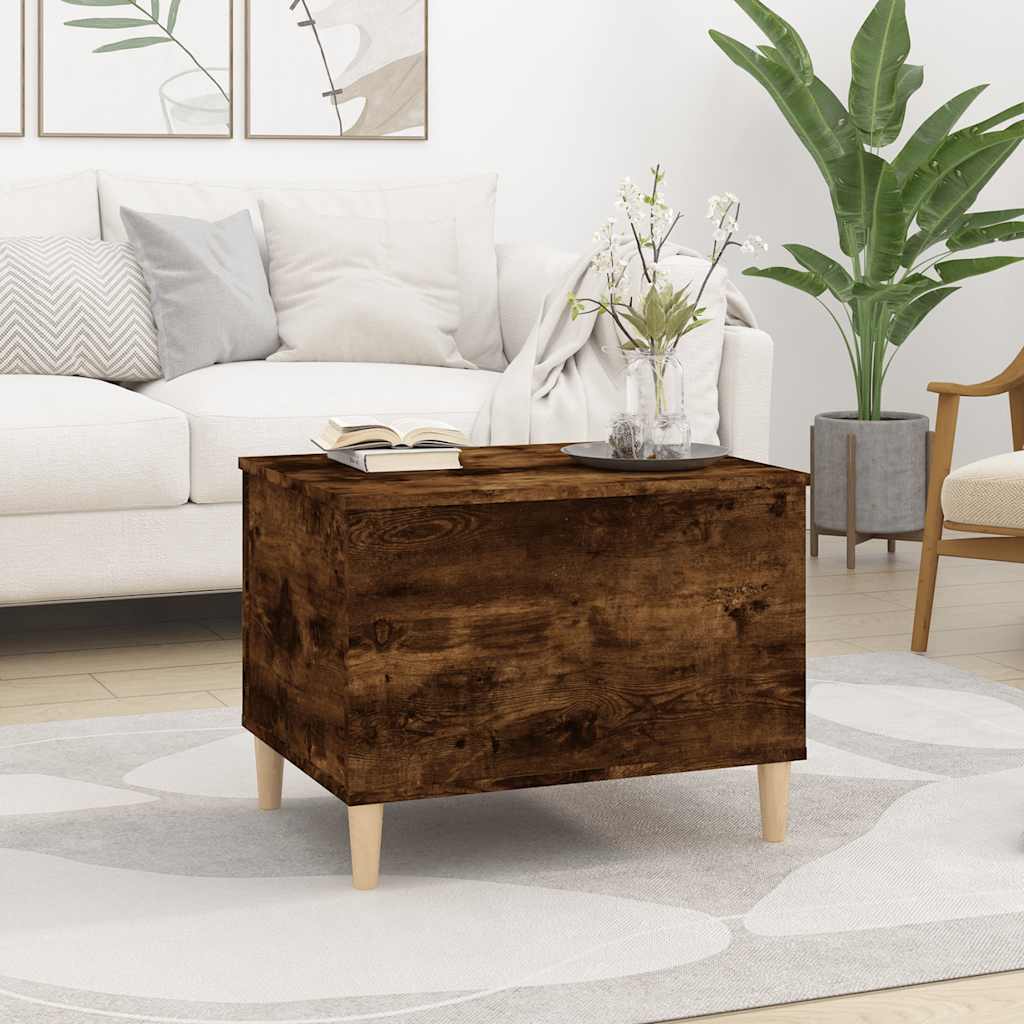 Coffee Table Smoked Oak 60x44,5x45 cm Engineered Wood
