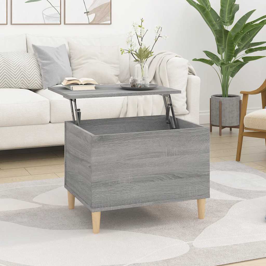 Coffee Table Grey Sonoma 60x44,5x45 cm Engineered Wood