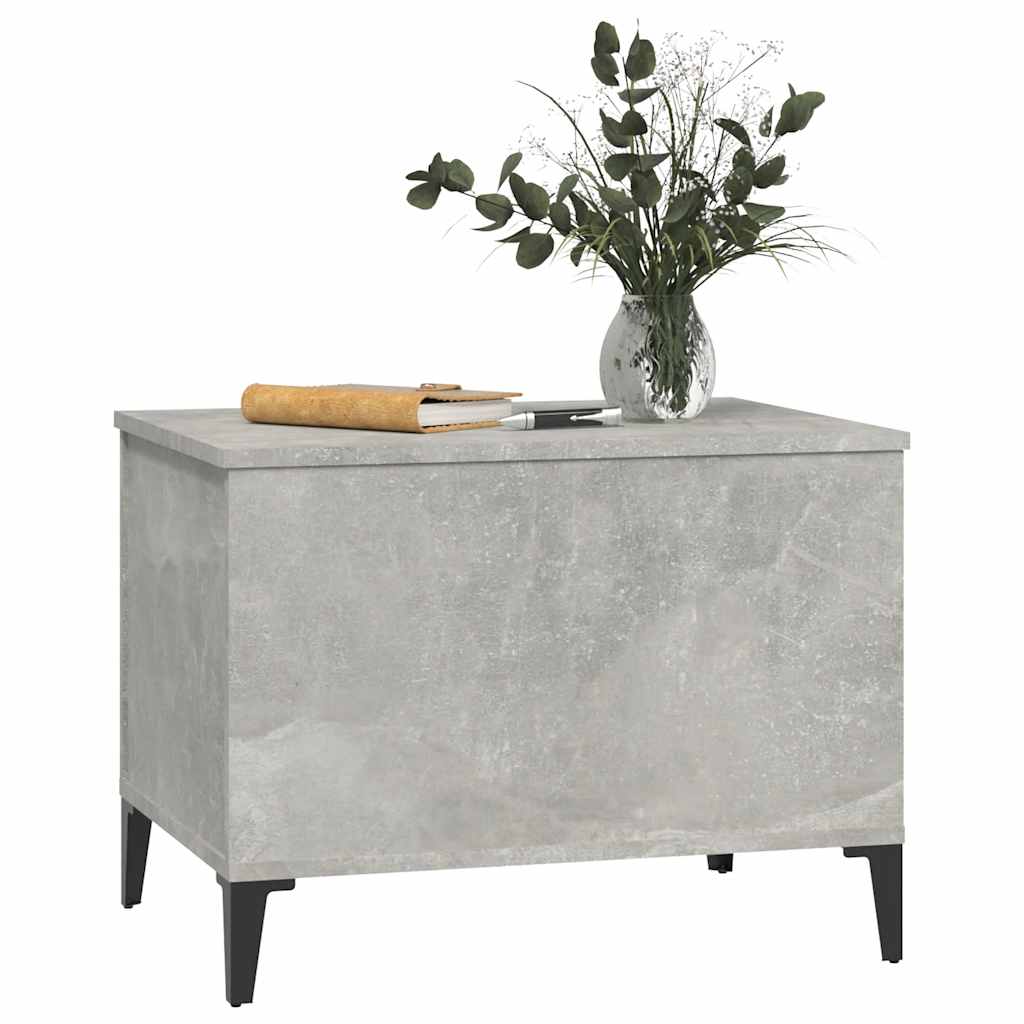Coffee Table Concrete Grey 60x44,5x45 cm Engineered Wood