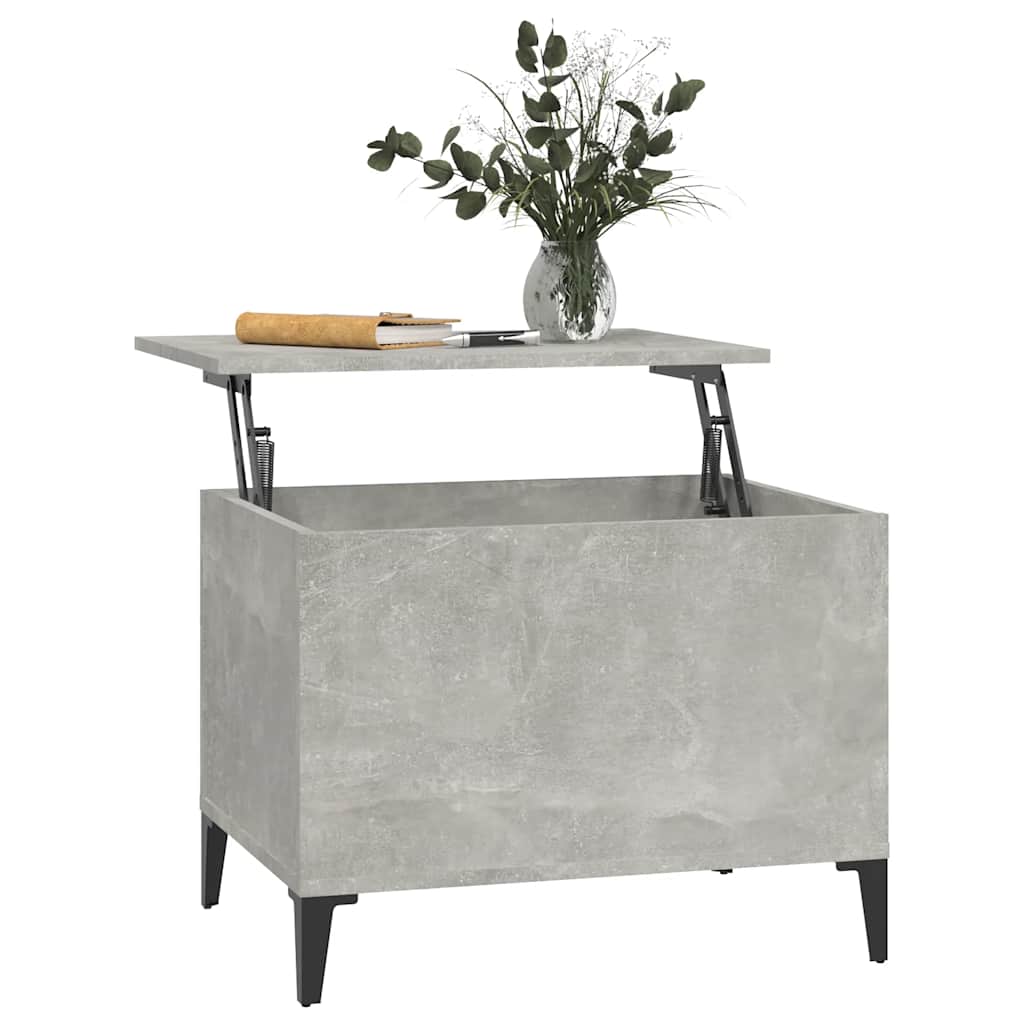 Coffee Table Concrete Grey 60x44,5x45 cm Engineered Wood