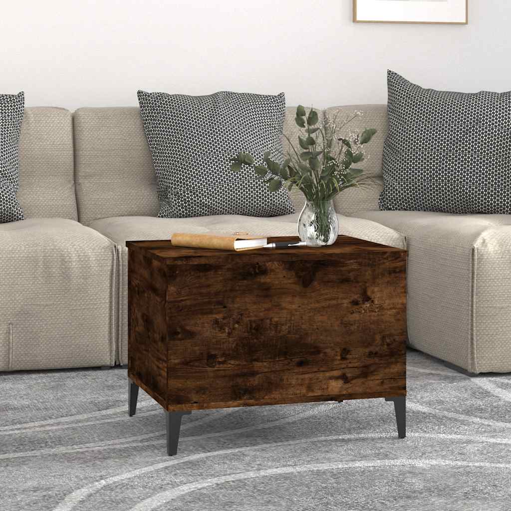 Coffee Table Smoked Oak 60x44,5x45 cm Engineered Wood