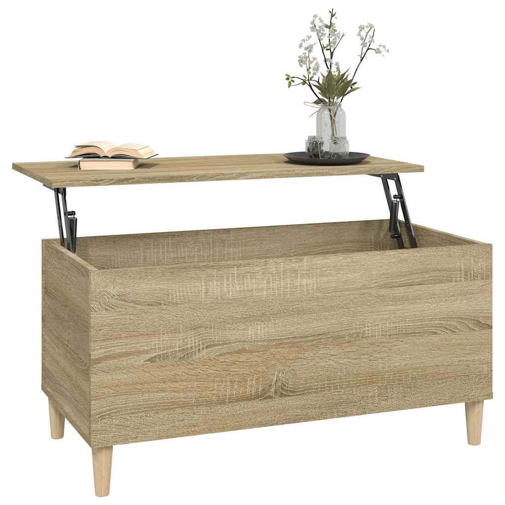 Coffee Table Sonoma Oak 90x44,5x45 cm Engineered Wood