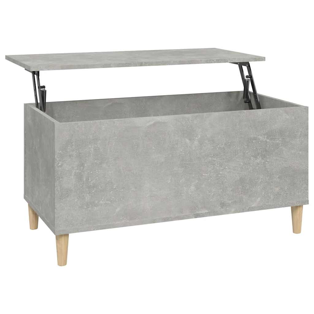 Coffee Table Concrete Grey 90x44,5x45 cm Engineered Wood