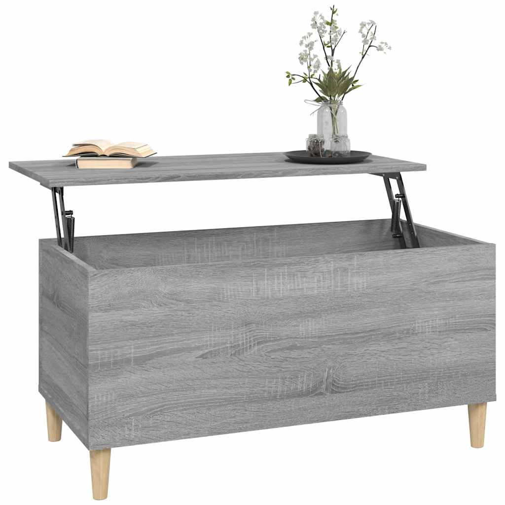 Coffee Table Grey Sonoma 90x44,5x45 cm Engineered Wood
