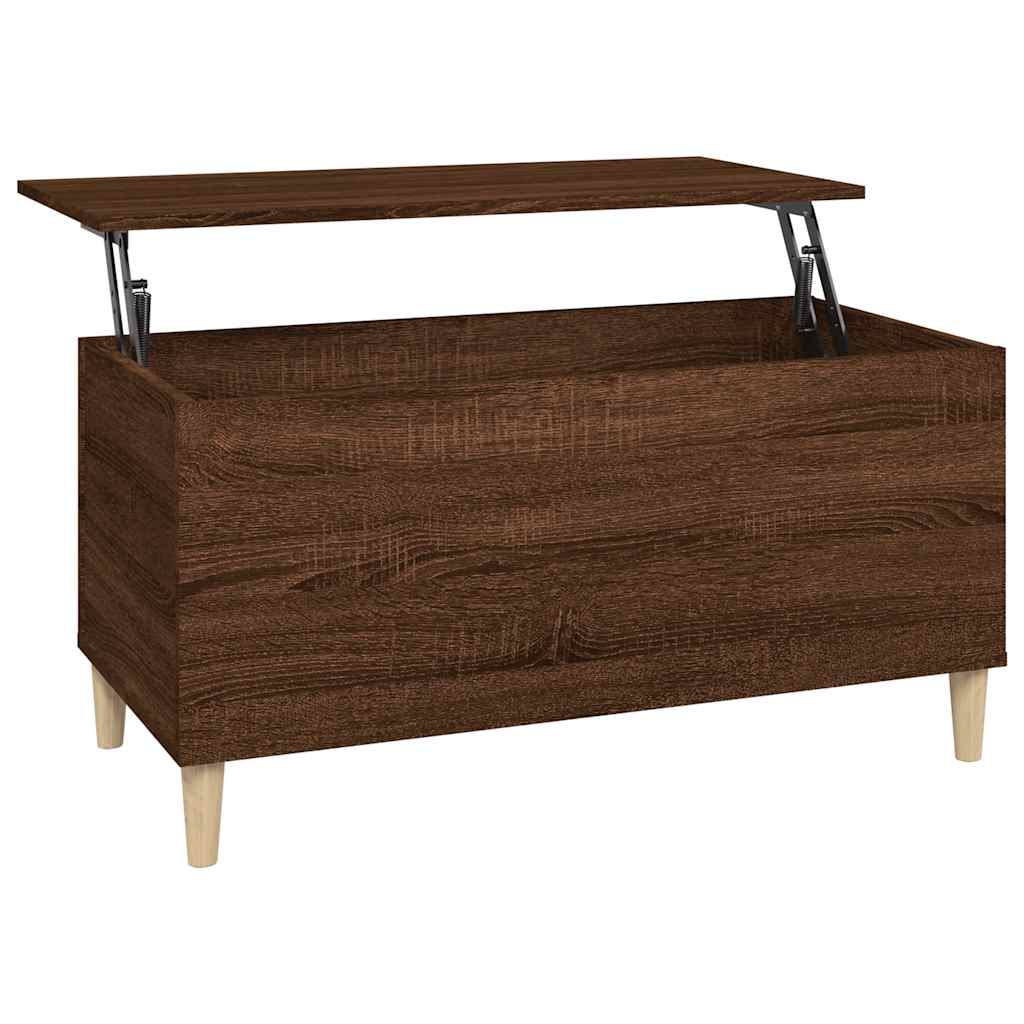 Coffee Table Brown Oak 90x44,5x45 cm Engineered Wood