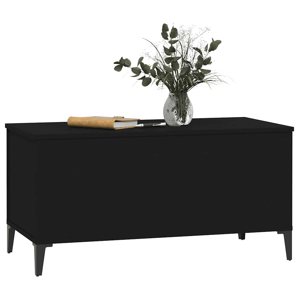 Coffee Table Black 90x44,5x45 cm Engineered Wood