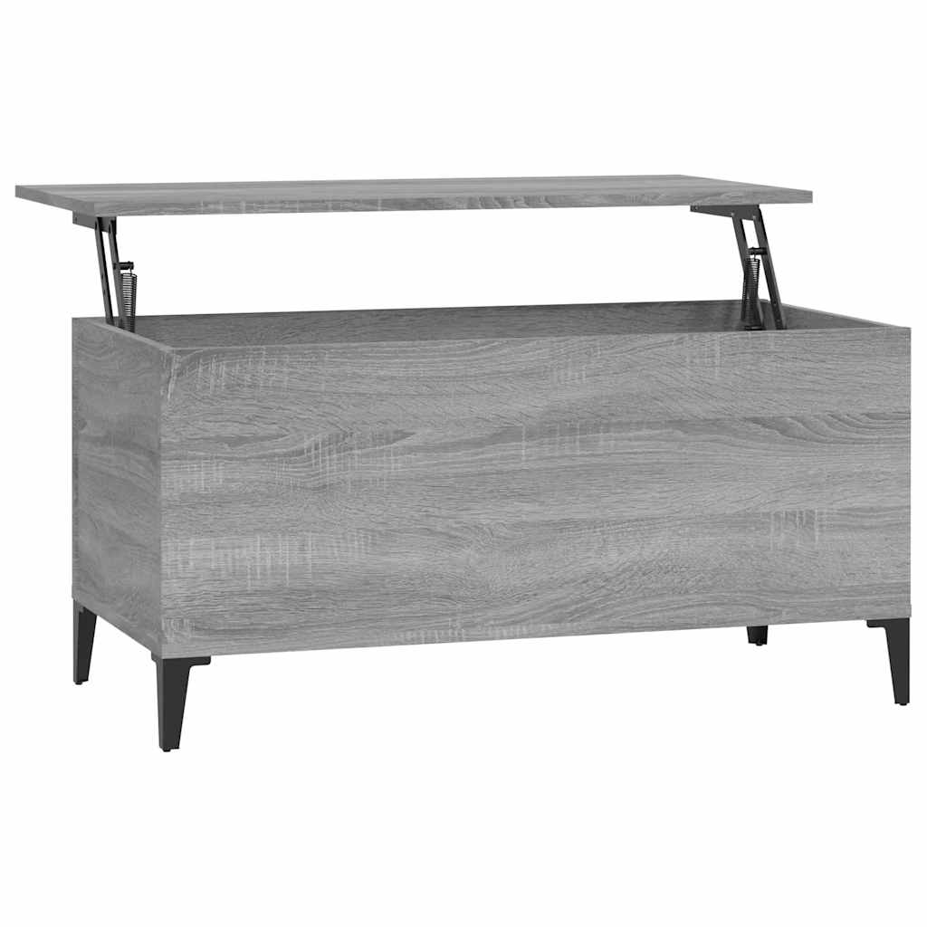 Coffee Table Grey Sonoma 90x44,5x45 cm Engineered Wood