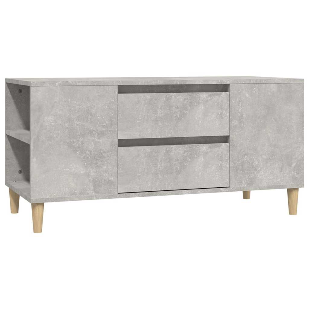 TV Cabinet Concrete Grey 102x44,5x50 cm Engineered Wood