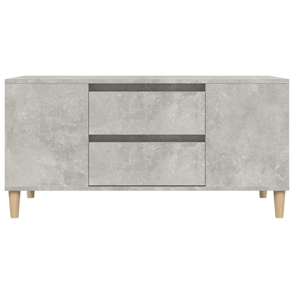 TV Cabinet Concrete Grey 102x44,5x50 cm Engineered Wood