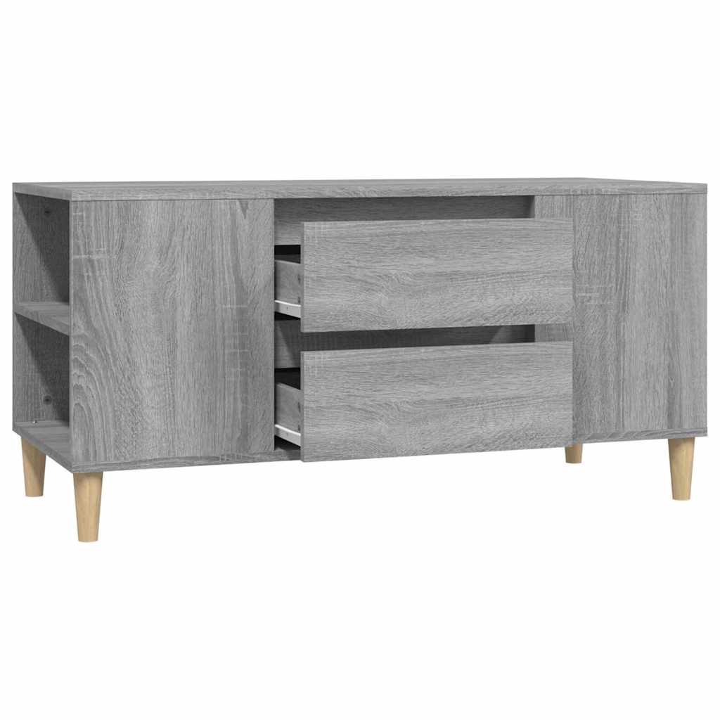 TV Cabinet Grey Sonoma 102x44,5x50 cm Engineered Wood