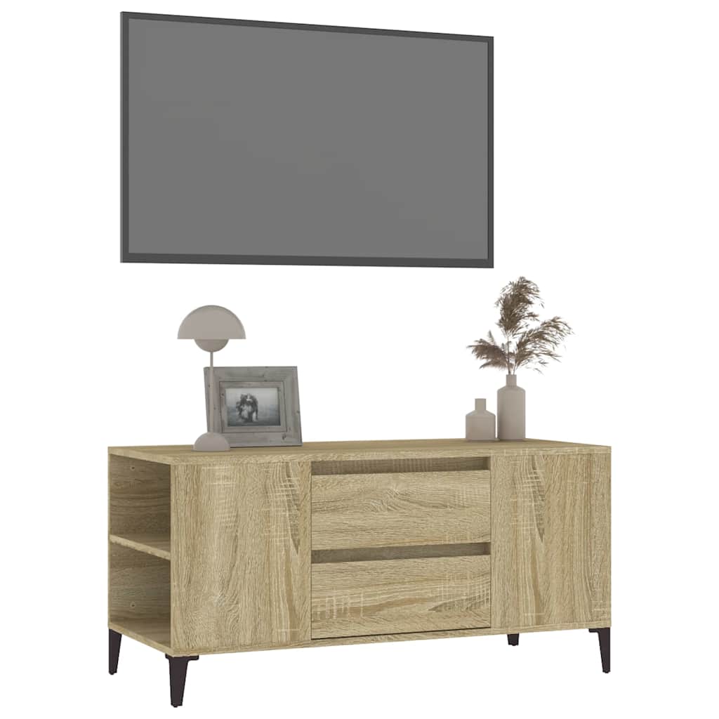 TV Cabinet Sonoma Oak 102x44,5x50 cm Engineered Wood