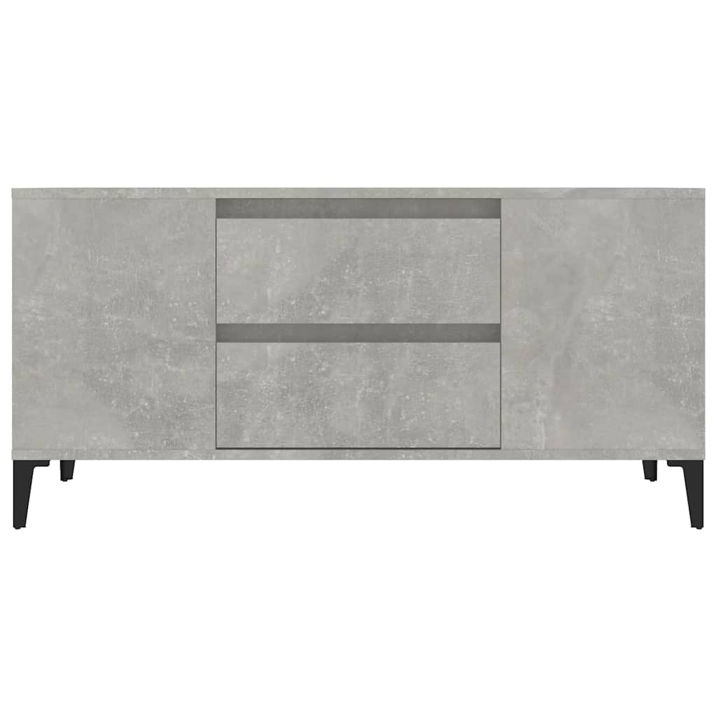 TV Cabinet Concrete Grey 102x44,5x50 cm Engineered Wood