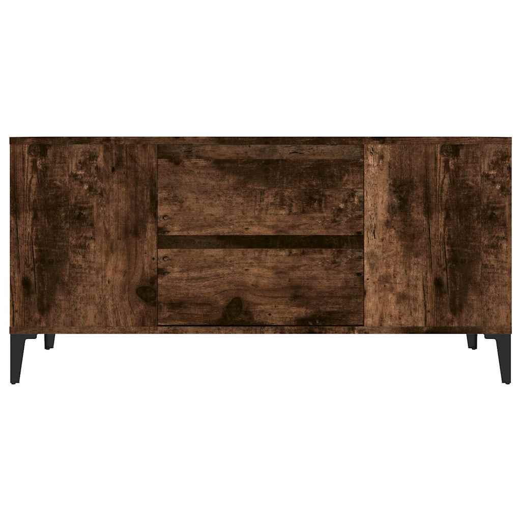 TV Cabinet Smoked Oak 102x44,5x50 cm Engineered Wood