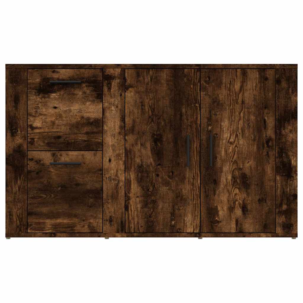 Sideboard Smoked Oak 100x33x59,5 cm Engineered Wood
