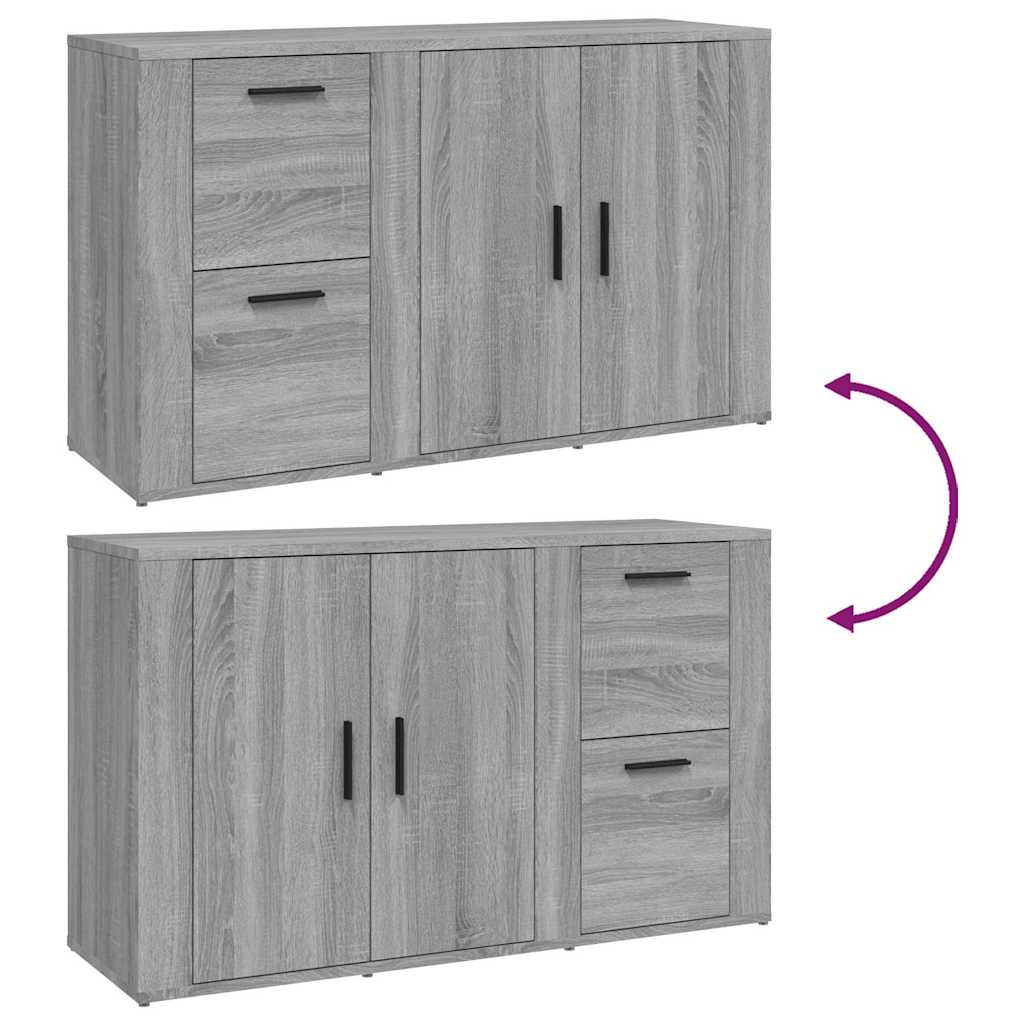Sideboard Grey Sonoma 100x33x59,5 cm Engineered Wood