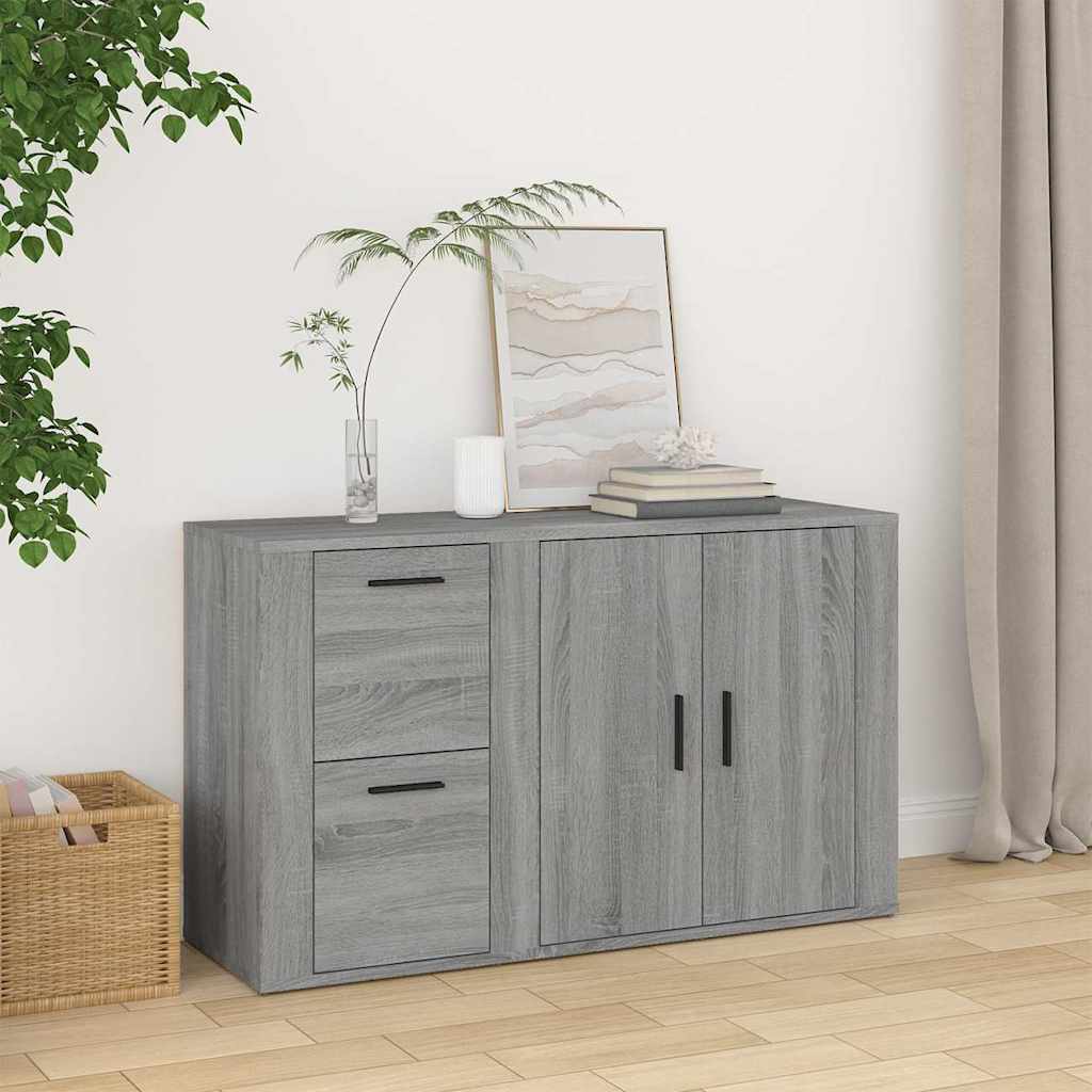 Sideboard Grey Sonoma 100x33x59,5 cm Engineered Wood