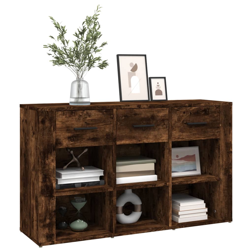 Sideboard Smoked Oak 100x30x59,5 cm Engineered Wood