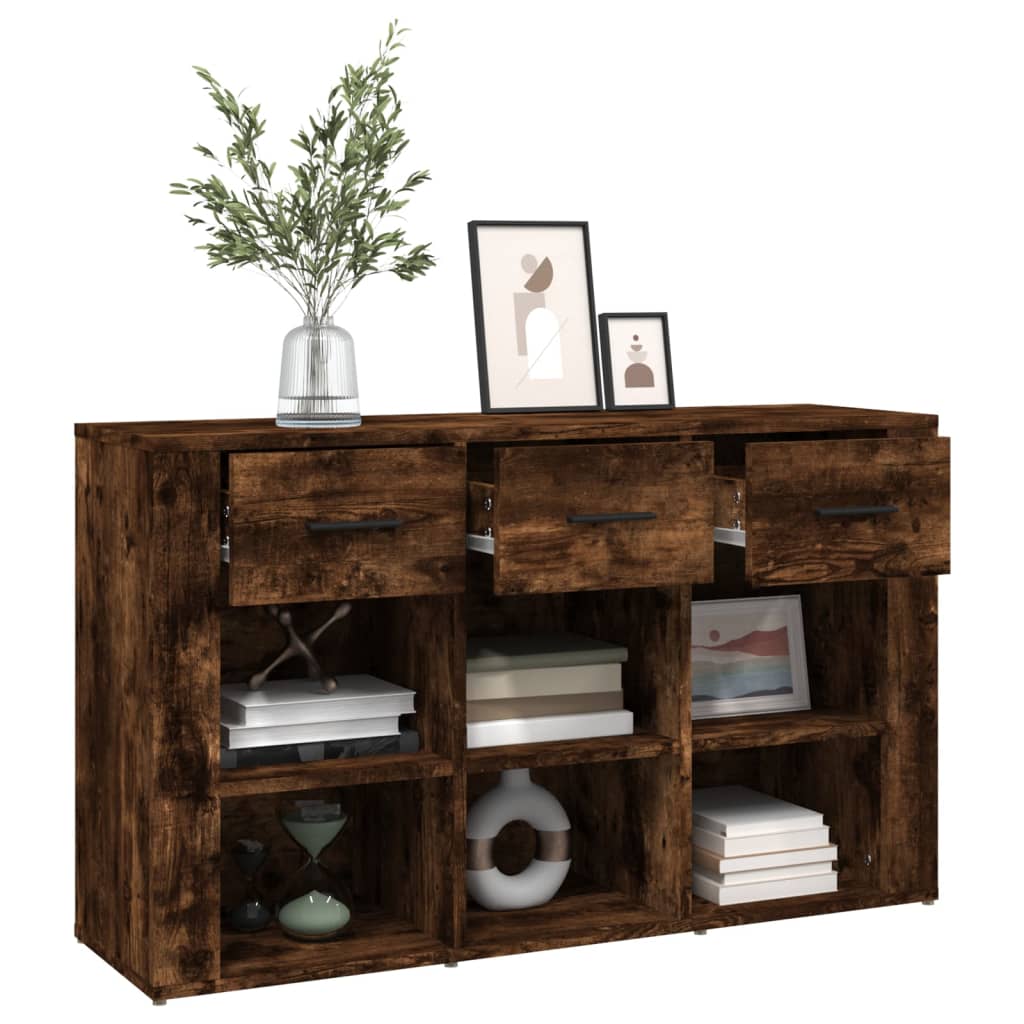 Sideboard Smoked Oak 100x30x59,5 cm Engineered Wood
