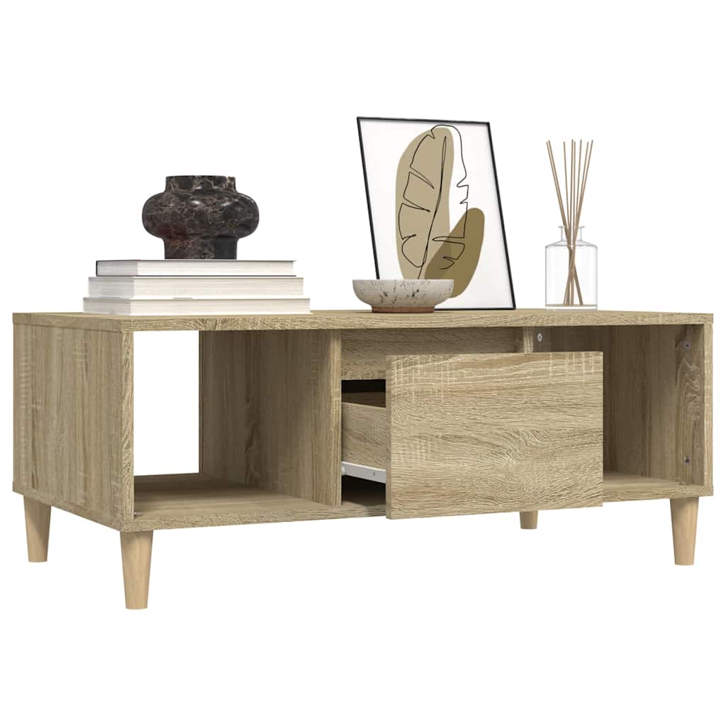 Coffee Table Sonoma Oak 90x50x36,5 cm Engineered Wood