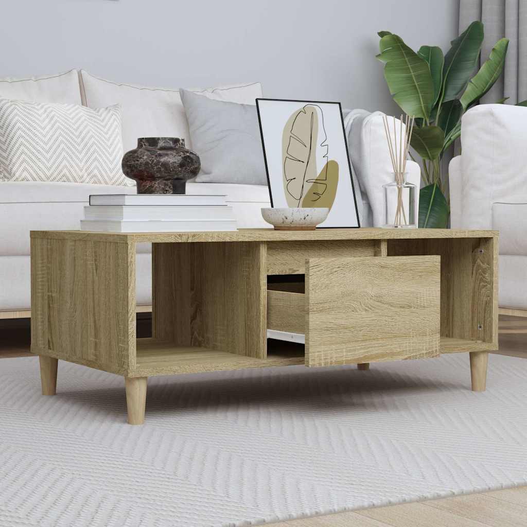 Coffee Table Sonoma Oak 90x50x36,5 cm Engineered Wood
